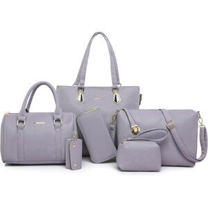 Women's light Purple 2E Youth Designer Purses Handbags Satchel Shoulder Tote Bag